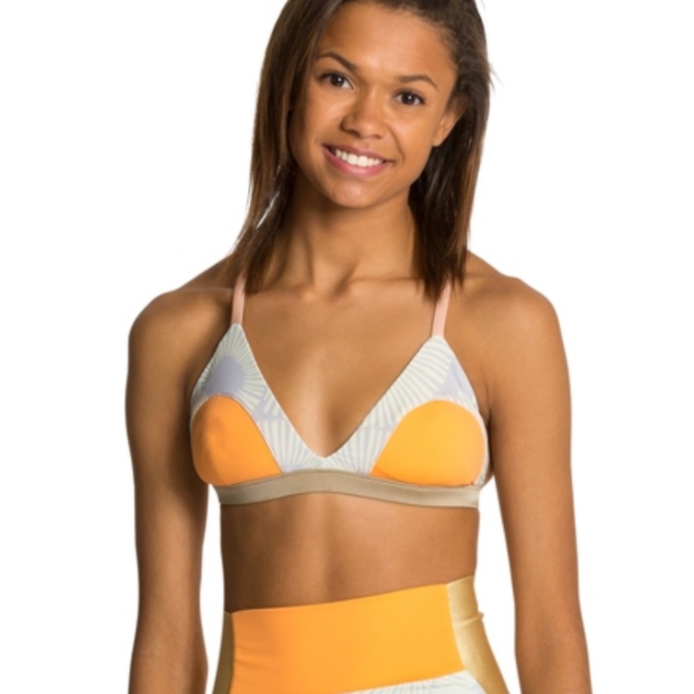 Seea Leucadia Bikini Top, Limestone, Medium, NWT